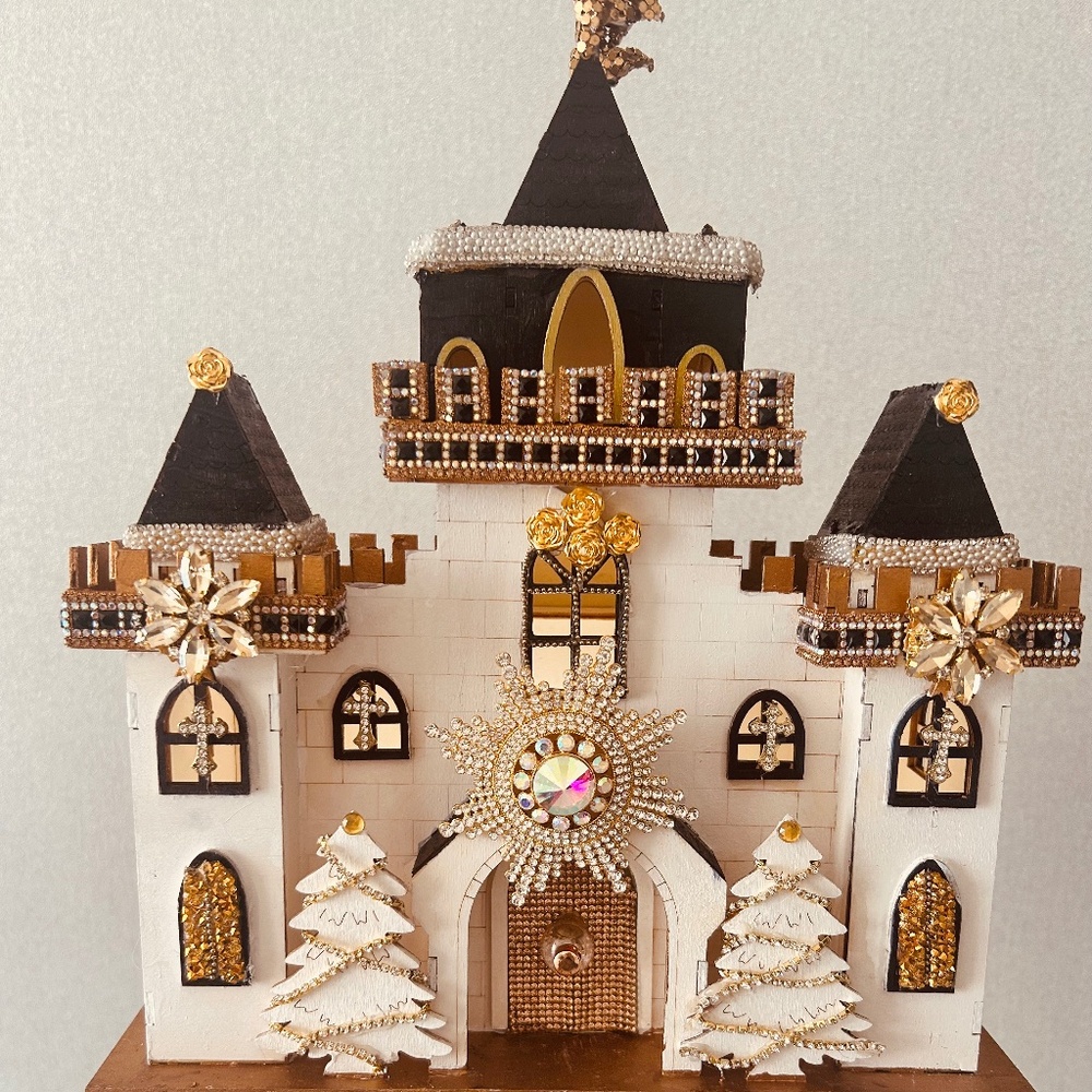 Hand crafted light up Castle House
